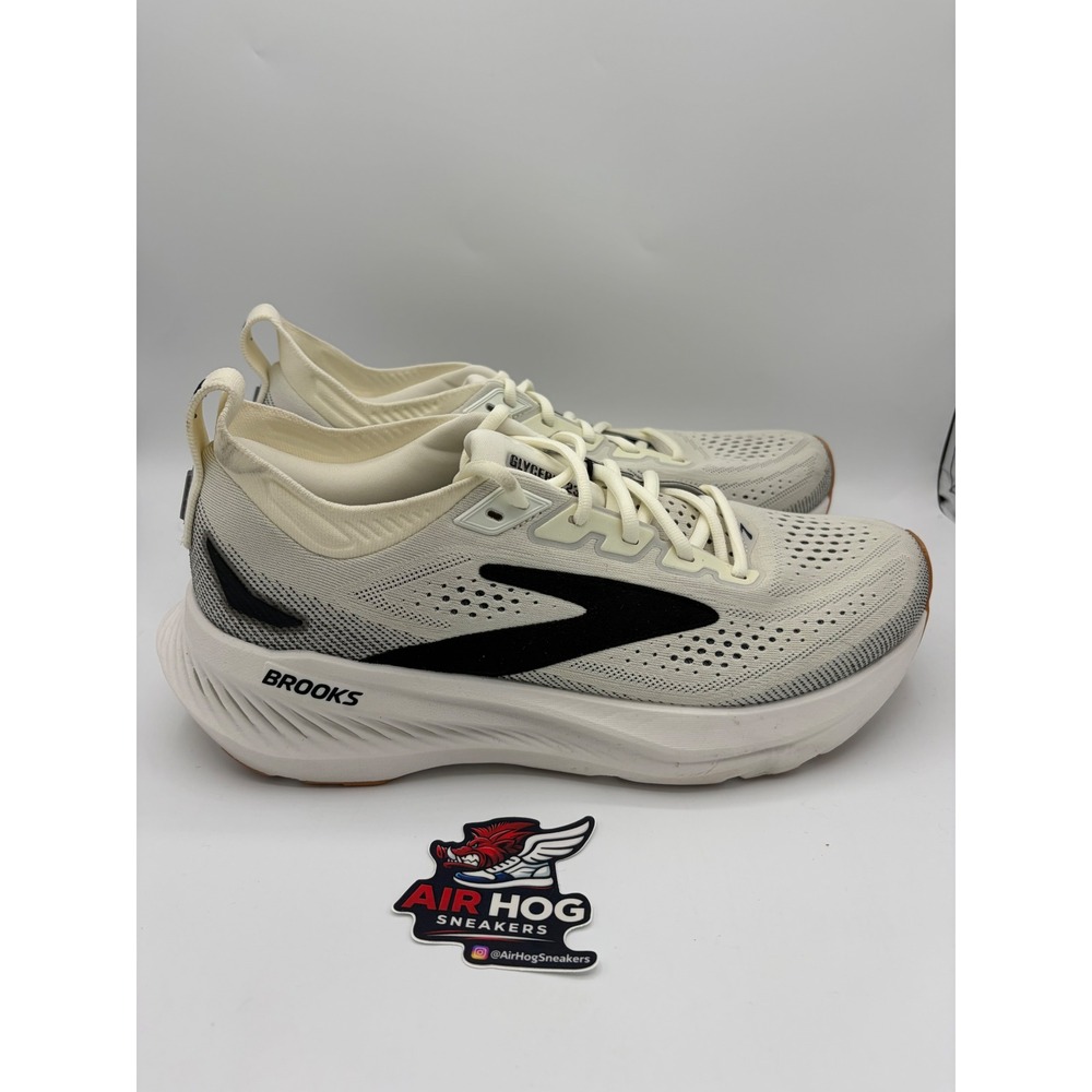 Brooks Glycerin 23 Womens 10.5 Running Shoes Cream Black Gum 1204651b 192